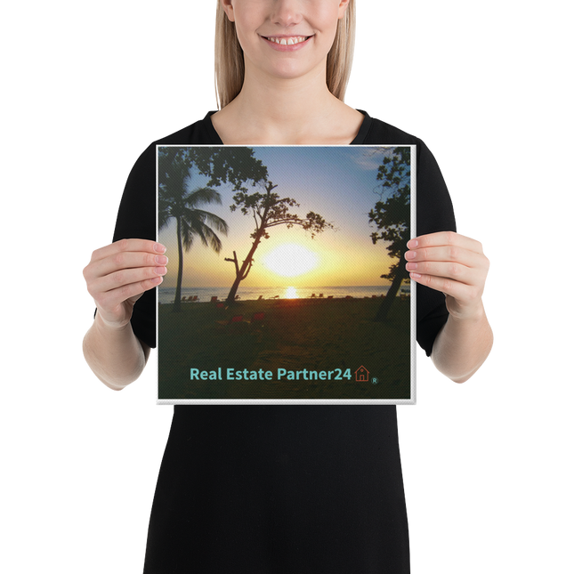 Beautiful Sea View Canvas with realestatepartner24 with house Logo