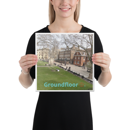 Beautiful Park Canvas with Groundfloor with House Logo