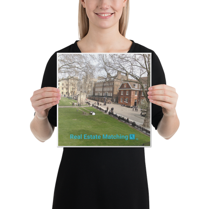 Beautiful Park Canvas with realestatematching with key Logo