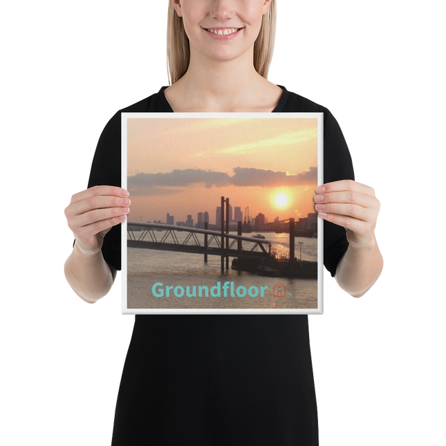 Evening Glow Canvas with Groundfloor with House Logo