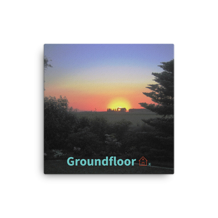Beautiful Sunset Sinari Canvas with Groundfloor with House Logo