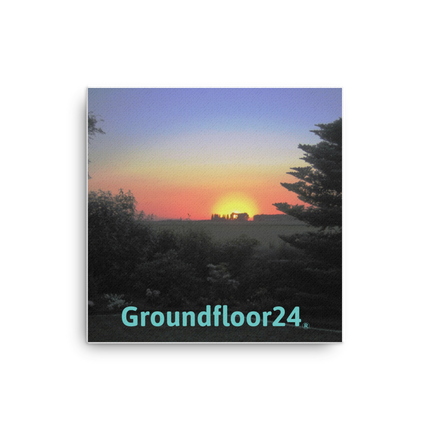 Beautiful Sunset Sinari Canvas with Groundfloor24 without House Logo