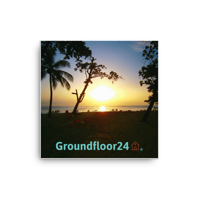 Beautiful Sea View Canvas with Groundfloor24 with House Logo