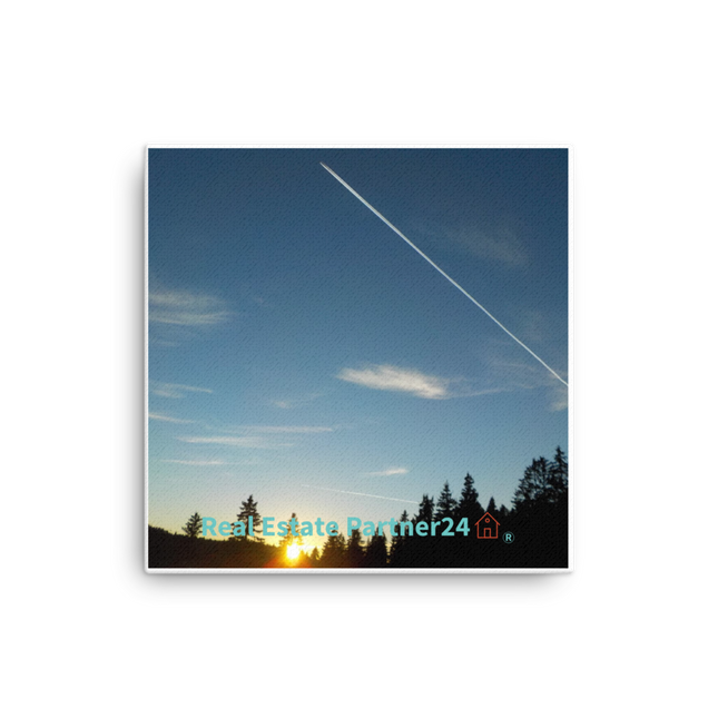 Attractive Sunset Sinari Canvas with realestatepartner24 with house Logo