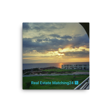Natural View Canvas with realestatematching24 with key Logo