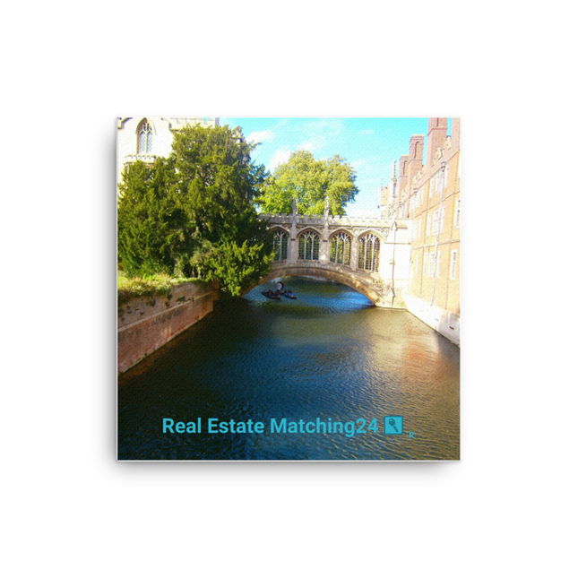 Beautiful Canel Canvas with realestatematching24 with key Logo