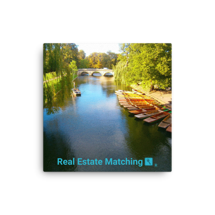 Beautiful Nature Canvas with realestatematching with key Logo
