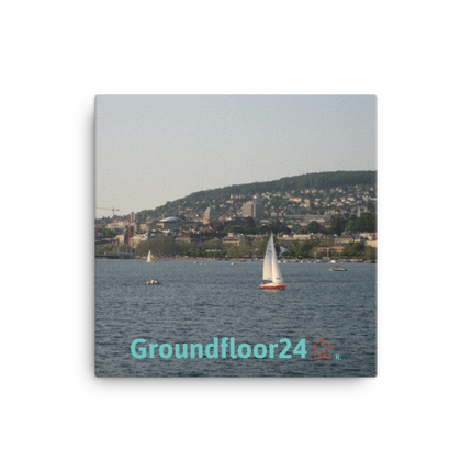 Beautiful River & Hills Sinari Framed photo paper poster with Groundfloor24 with House Logo