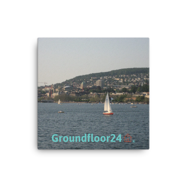 Beautiful River & Hills Sinari Framed photo paper poster with Groundfloor24 with House Logo