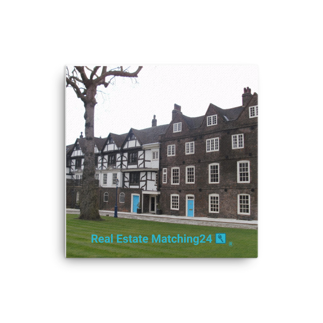 Beautiful Palace Canvas with realestatematching24 with key Logo