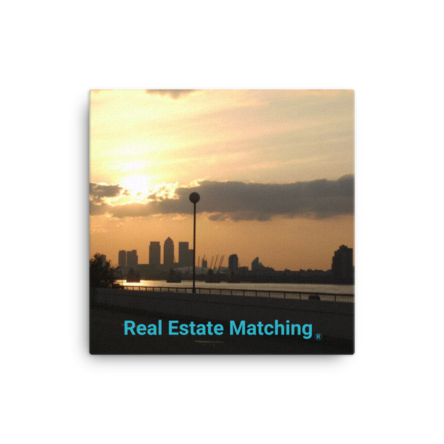 Majestic Sunset Canvas with realestatematching without key Logo