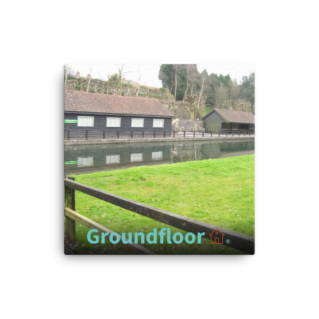 Lakeside Serenity Canvas with Groundfloor with House Logo