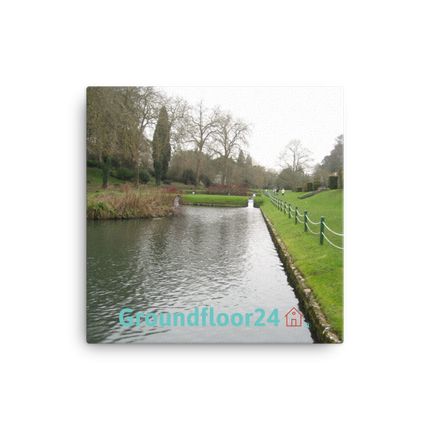 Lakeside Beauty Canvas with Groundfloor24 with House Logo