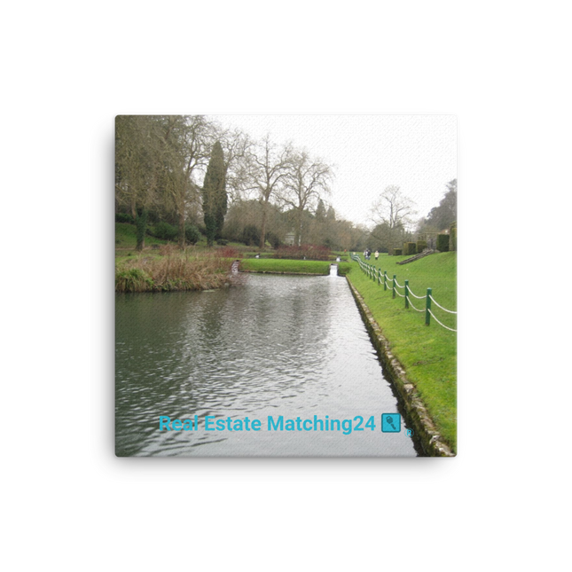 Lakeside Beauty Canvas with realestatematching24 with key Logo