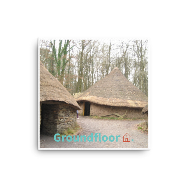 Village Charm Canvas with Groundfloor with House Logo