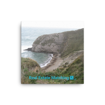 Sea & Hills Canvas with realestatematching with key Logo