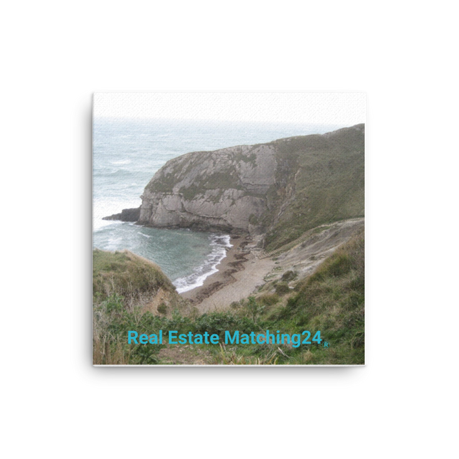 Sea & Hills Canvas with realestatematching24 without key Logo