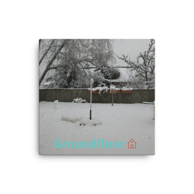 Winter Wonderland Canvas with Groundfloor with House Logo