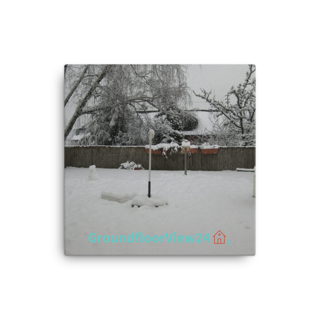 Winter Wonderland Canvas with groundfloorview24 with House Logo