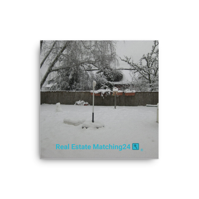 Winter Wonderland Canvas with realestatematching24 with key Logo