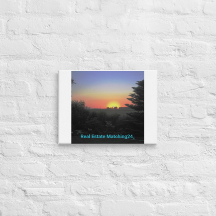 Beautiful Sunset Sinari Canvas with realestatematching24 without key Logo