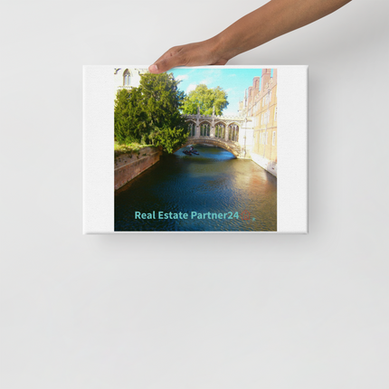 Beautiful Canel Canvas with realestatepartner24 with house Logo