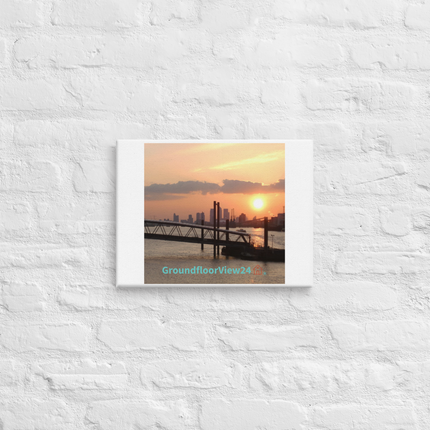 Evening Glow Canvas with GroundfloorView24 with House Logo