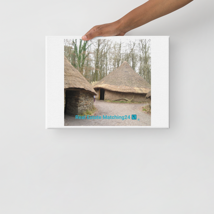 Village Charm Canvas with realestatematching24 with key Logo