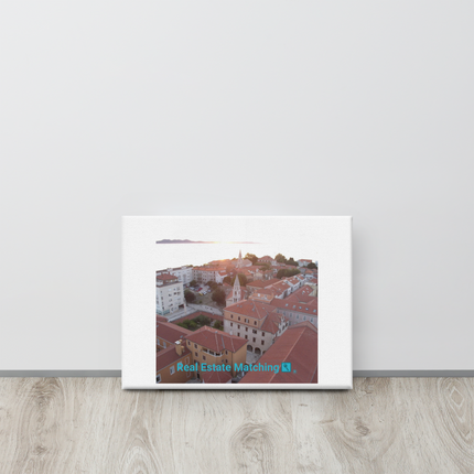 Roof Sunset View Canvas with realestatematching with key Logo