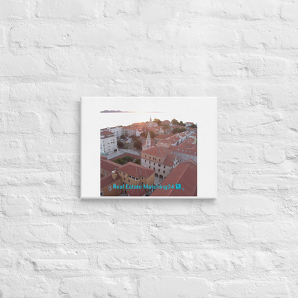 Roof Sunset View Canvas with realestatematching24 with key Logo