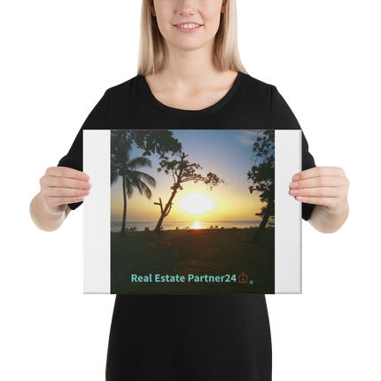 Beautiful Sea View Canvas with realestatepartner24 with house Logo