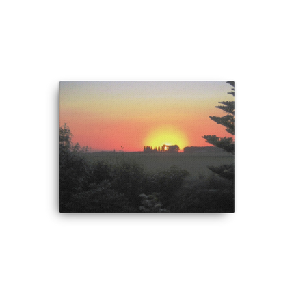 Beautiful Sunset Sinari Canvas with Groundfloor24 with House Logo