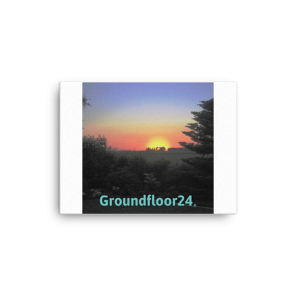 Beautiful Sunset Sinari Canvas with Groundfloor24 without House Logo