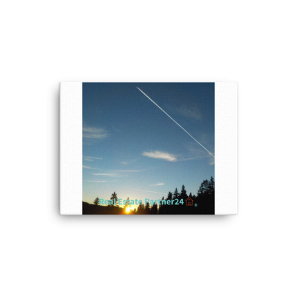 Attractive Sunset Sinari Canvas with realestatepartner24 with house Logo