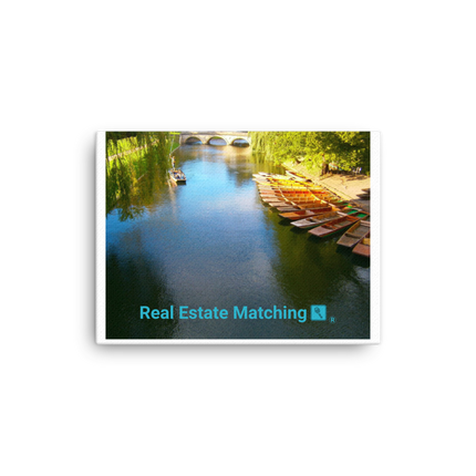 Beautiful Nature Canvas with realestatematching with key Logo