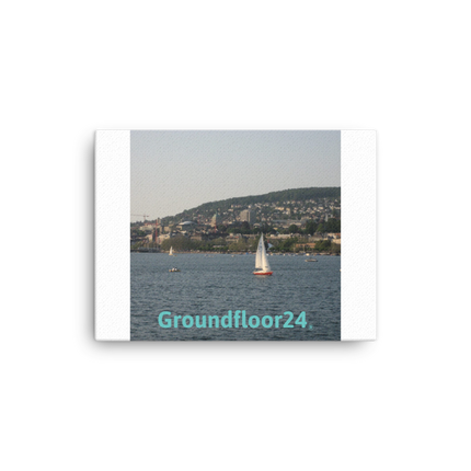 Beautiful River & Hills Sinari Canvas with Groundfloor24 without House Logo