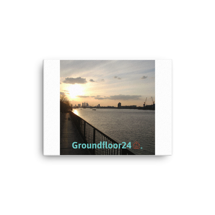 Awesome River View Canvas with Groundfloor24 with House Logo