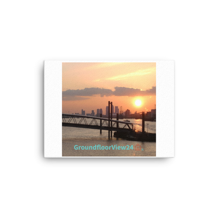Evening Glow Canvas with realestatematching with key Logo