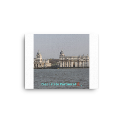 Riverside Beauty Canvas with realestatepartner24 with house Logo