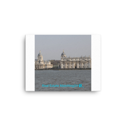 Riverside Beauty Canvas with realestatematching24 with key Logo