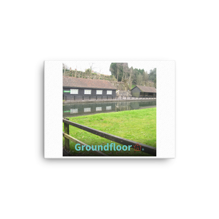 Lakeside Serenity Canvas with Groundfloor with House Logo