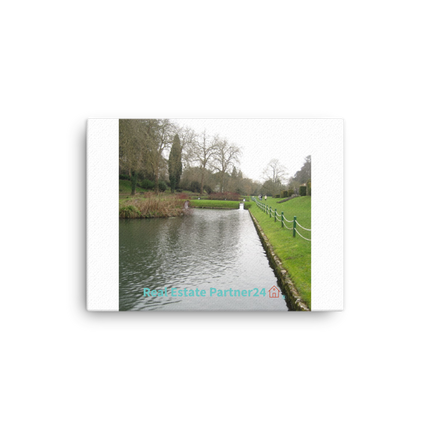 Lakeside Beauty Canvas with realestatepartner24 with house Logo