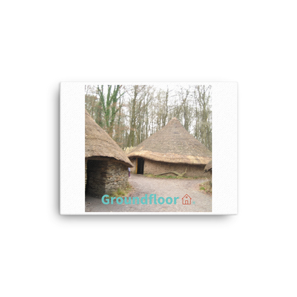 Village Charm Canvas with Groundfloor with House Logo