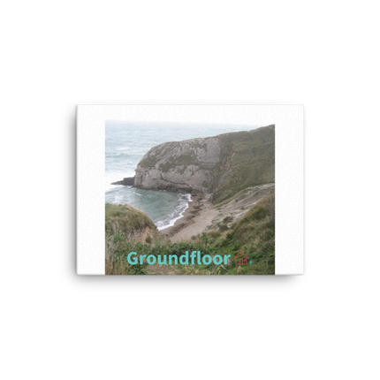 Sea & Hills Canvas with Groundfloor with House Logo