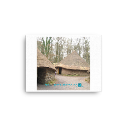 Village Charm Canvas with realestatematching with key Logo