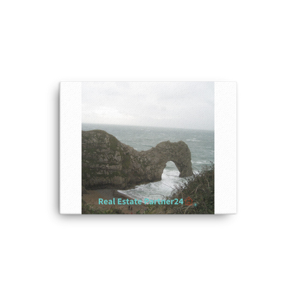Coastal Escape Canvas with realestatepartner24 with house Logo