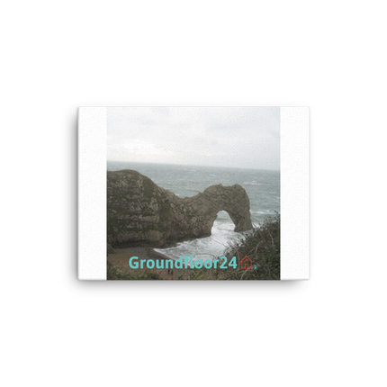 Coastal Escape Canvas with Groundfloor24 with House Logo