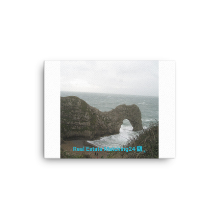Coastal Escape Canvas with realestatematching24 with key Logo