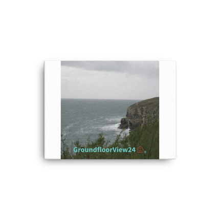 Seaside Serenity Canvas with groundfloorview24 with House Logo