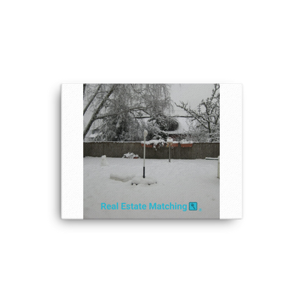Winter Wonderland Canvas with realestatematching with key Logo